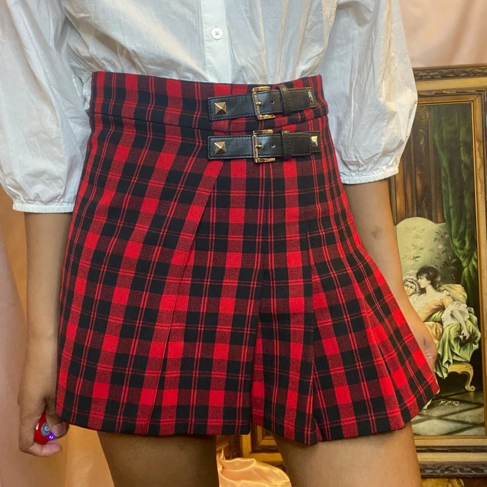 Michael Kors Plaid Mini Skirt Skirt - Picture 1 of 5